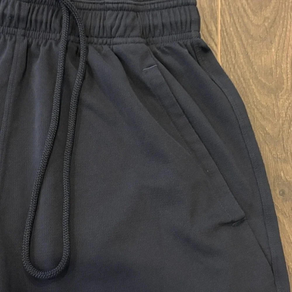 Adidas Bundle Men’s Active Navy Athletic Shorts / blue heathered Dry Fit Tee - M